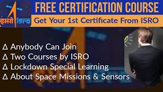 ISRO Free Online Certification Courses | Indian Space Research Organisation | free Online Courses