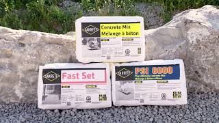 SAKRETE Concrete Mix, SAKRETE Fast Set, SAKRETE PSI 6000