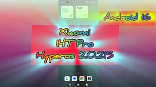 Android 16 Hyperos 2.0.215 Xiaomi 14T Pro