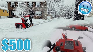 How to make $500 SHOVELING SNOW AS A TEENAGER in 24 HOURS!! **CRAZY**