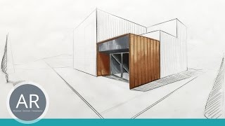 Architekturskizzen. Eine der schönsten Kollorationstechniken. Architektur zeichnen lernen.