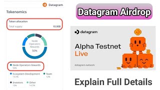 Datagram Airdrop | How To Earn Points | How To Increase Uptime | How To Claim Points