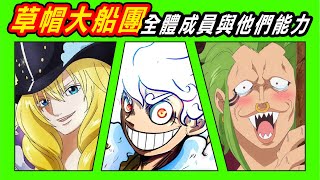 【海賊王】草帽大船團全體成員與他們的能力，未來必定有大事件！
