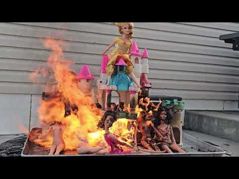 Barbie Castle Party Ends in Flames! 🔥😱