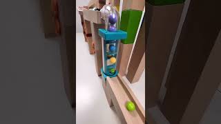 marble Run Race ASMR #297 Wooden Wave Course Colorful Marbles #marblerun #marblerunrace #asmr
