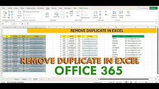 How to Remove duplicate in excel | Microsoft Office 2007/2013/2019/2021/365   #exceltutorial #excel
