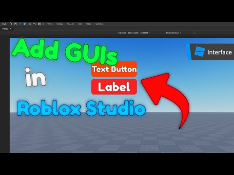 Roblox Studio Tutorial | Add Texts, Button, Etc. in Roblox Studio