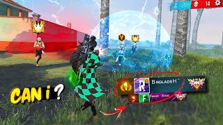 Region Top 1 V Badge Grandmaster Squad Came In My Game 🤯 What Happened Next? 🤔 | Free Fire
