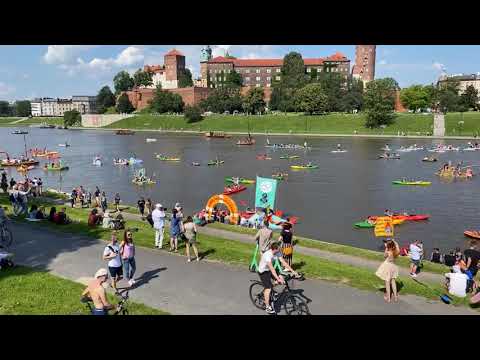 Kraków's Iconic River (Wisła), Environment & City Activism - "Wodna Masa Krytyczna" (9th edition)