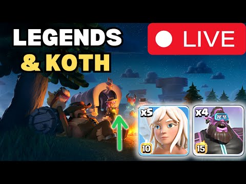 Yeti Clone YEETers in Legends then KOTH! #coclive #live