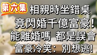 【爽文】第六集！相親時坐錯桌，竟閃婚千億富豪。能離婚嗎，都是誤會！富豪冷笑：別想逃！#小说 #完结#家庭情感#总裁 #总裁小说 #情感故事#故事#情感#婚姻#出轨#小三#离婚#家庭破碎#豪门
