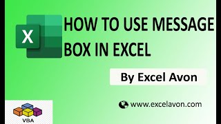 How to use Message Box In Excel VBA Macro - Excel Avon