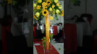 Centros de mesa con girasoles 🌻 #boda #wedding #2023 centerpieces with sunflower 🌻
