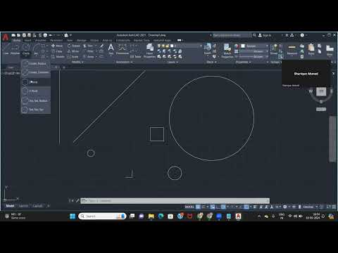 Autocad Draw tool (Line & Circle)