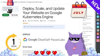 Deploy, Scale, and Update Your Website on Google Kubernetes Engine | #2025 | #GSP663 |#qwiklabs