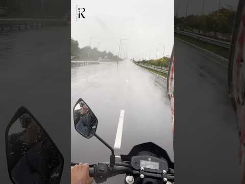 Bike ride in rain | Calm view of the road. #bikelife #bikelover #biketour