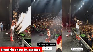Davido 5ive Album Tour Live in Dallas, Toyota Center. Performs With You ft Omah Lay