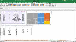 Microsoft Excel - Data Visualization, Excel Charts & Graphs : Tree Maps & Sunburst Charts