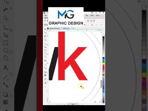 MK Logo Design || Corel Draw Design | CorlDraw Basic | CorelDesign, #logo ,#shortsfeed #viralvideo