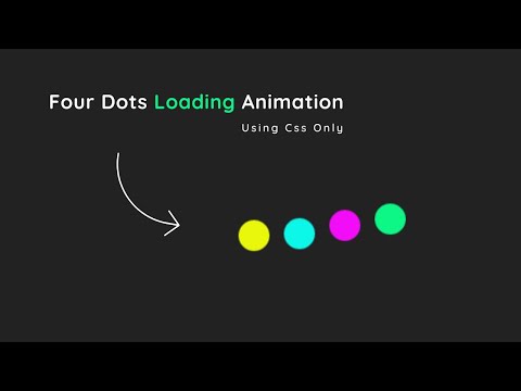 How To Make Four Dots Loading Animation Using Css Only | @Codeduper