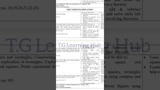 class 6 math syllabus 2025 -26