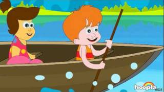 Row Row Row Your Boat Song | HooplaKidz Nursery Rhymes & Kids Songs
