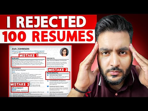 Episiode 3: 3 Resume Mistakes Rejecting You from Reactjs/Frontend Jobs | Resume Tips 2024 hindi
