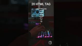 20 HTML TAG #coding #htmltags #programming #codingtiktok #codinglife #webdevelopment #frontend