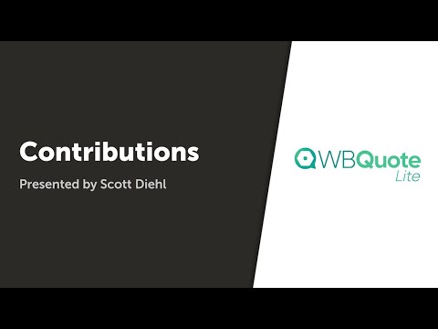 WBQuote Lite: Contributions