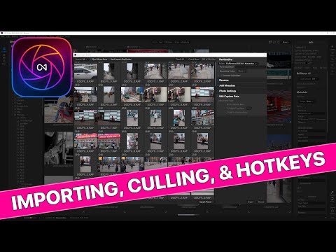 Importing, Culling, & Hotkeys in On1 Photo Raw 2024