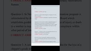 NY INDEPENDENT GENERAL ADJUSTER EXAM QUESTIONS AND ANSWERS