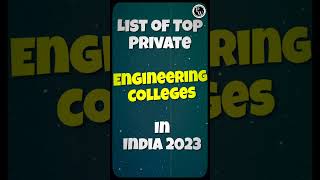 List of Top Private Engineering Colleges in India 💯🔥 | #EngineeringColleges #PWFacts #PWShorts