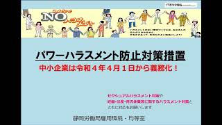 ③「パワーハラスメント防止対策措置」