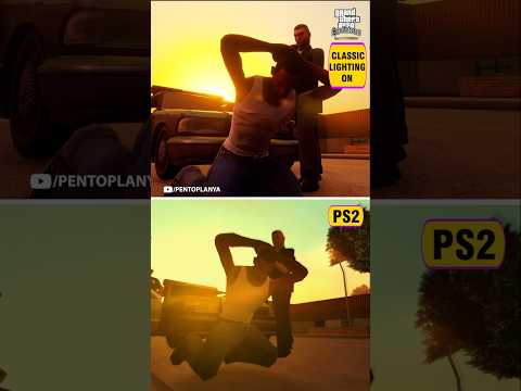 Gta San Andreas PS2 Lighting vs Definitive Edition Classic Lighting