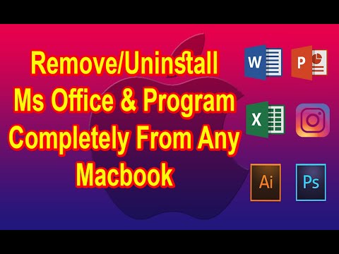How To Remove Microsoft Office & Any Application From Macbook 100% Sure Full Tutorial