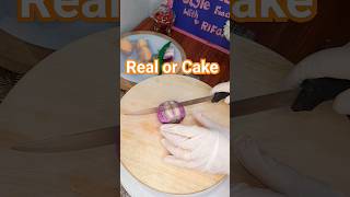Real or cake #comedy #cooking #cakedecorating #cakes #realistic #realorcake #cakeorfake #shorts #yt