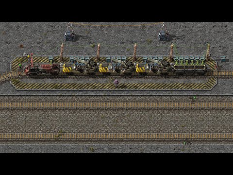 Factorio Artillery Train Outpost