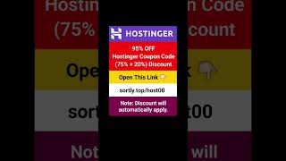 Hostinger Coupon Code - Hostinger Promo Code - Hostinger Discount Coupon Code 2025