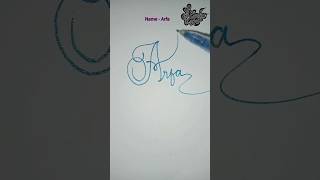 stylish name | Arfa | sk cursive art | how to make a stylish name | stylish signature