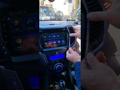 Installing car radio Android 9inch in Hyundai Santa fe.