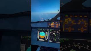 Evening Sunset Leaving LHR in Airbus Home Cockpit #aviation #flightsim #xplane12