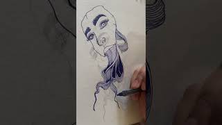 Faces and lines 5/10#art #ArtVideo #Drawing #DigitalArt• #Arte #Shorts #ArtShorts   #youtubeshorts