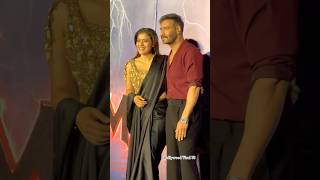 Looking Beautiful #kajol With #ajaydevgan Together At Event 😊❤️ #ytshorts #trendingshorts #shorts