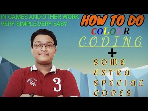 HOW TO DO COLOR CODING! FOR GAMES AND MANY OTHER PURPOSES TOO.