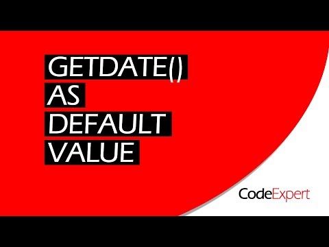 GETDATE( ) as DEFAULT VALUE (SQL)