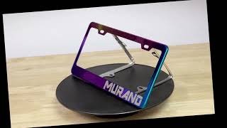 MURANO Neo chrome customized license plate frame #nissan #murano #neochrome #licenseplateframe