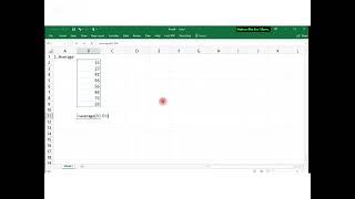 How to use Average Formula in Excel.