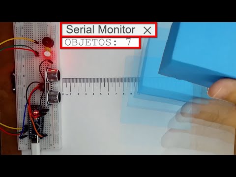 Cómo Utilizar el Sensor Ultrasónico HC-SR04? con  Arduino, Alarma de Proximidad, Contar Objetos