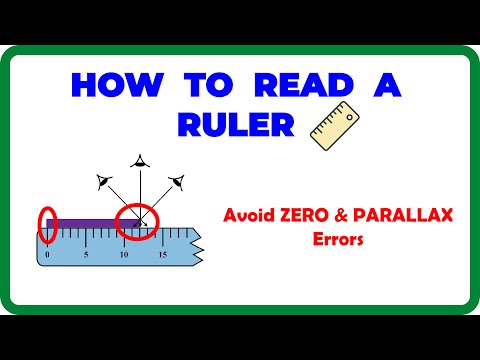 How to Read a RULER: Avoid Zero and Parallax Errors