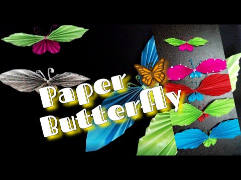 Butterfly 🦋 making |Colorful paper Butterfly crafts | How to make butterfly 🦋 with color paper